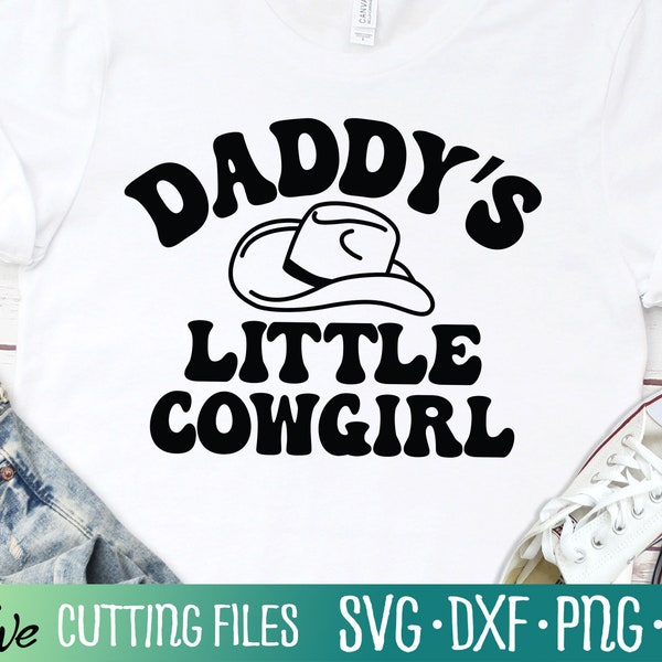 Daddy's Little Cowboy, Cowgirl Svg, Cowboy boots hat Svg, Girl Dad, Little Cowboy Son Gift, Cut File, Silhouette Svg, Cricut Designs