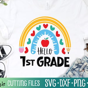 First Grade Teacher Shirt svg, 1st Grade Teacher Shirt, Classroom Svg, Teacher Gift Svg, Cut File, Silhouette Svg, Cricut Designs