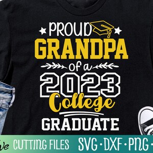 Trotse opa 2023 College Graduate Svg, Papa Svg, Afstuderen Svg, Klasse van 2023 Shirt, Cadeau Svg, Cut File, Silhouet Svg, Cricut Designs
