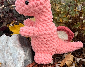 Sunny Stegosaurus Virkmönster
