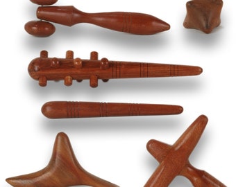 Wooden massage set 6 pieces