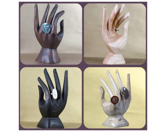 Wooden ring hand available in 4 colors Height 6 inch