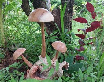 Deko Holzpilze Garten deko Gartenstecker für draußen Herbstdeko