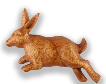 Wooden magnet kitchen magnet memo clip door magnet hand carved rabbit