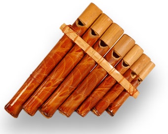 Pan flute bamboo flute with 7 tubes made of bamboo