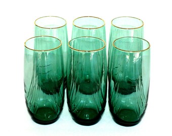 Vintage Glasses Tumblers House Libbey Decor Country Red Green Replacement Farmhouse Gift Water Tumblers Water Glasses Home Living Trendingtamillyrics Com