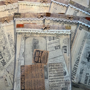 Authentic 1800s Magazine Pages and Ads