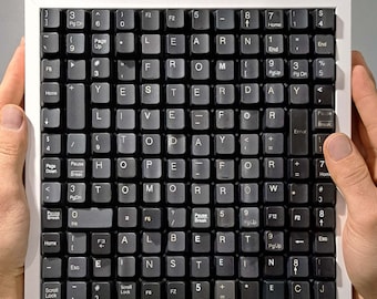 Learn from yesterday, live for today, hope for tomorrow/Albert Einstein/Computer Key Quote/Wall Decor/Gift for Computer Lovers/Office Décor