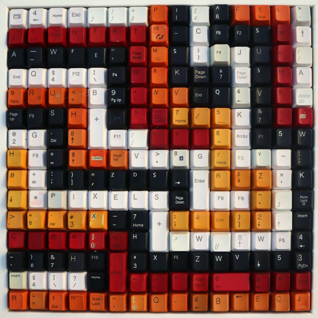 Original Keys Art Work/wall Décor/gift for Computer Lovers