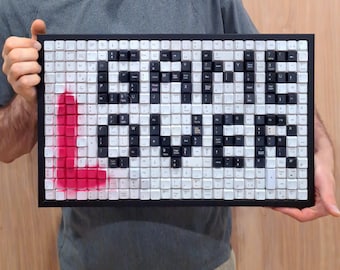Game Lover Mini/Computer Key Art/Pop Art/Wall Decor/Gift for Computer Lovers/Office Décor/White background