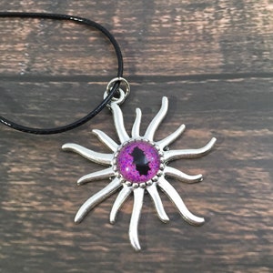 dragon eye pendant, silver sun necklace, gifts for women, gothic jewelry for her, oddities jewelry