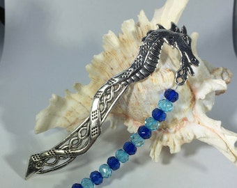Dragon bookmark with beads and dragon charm