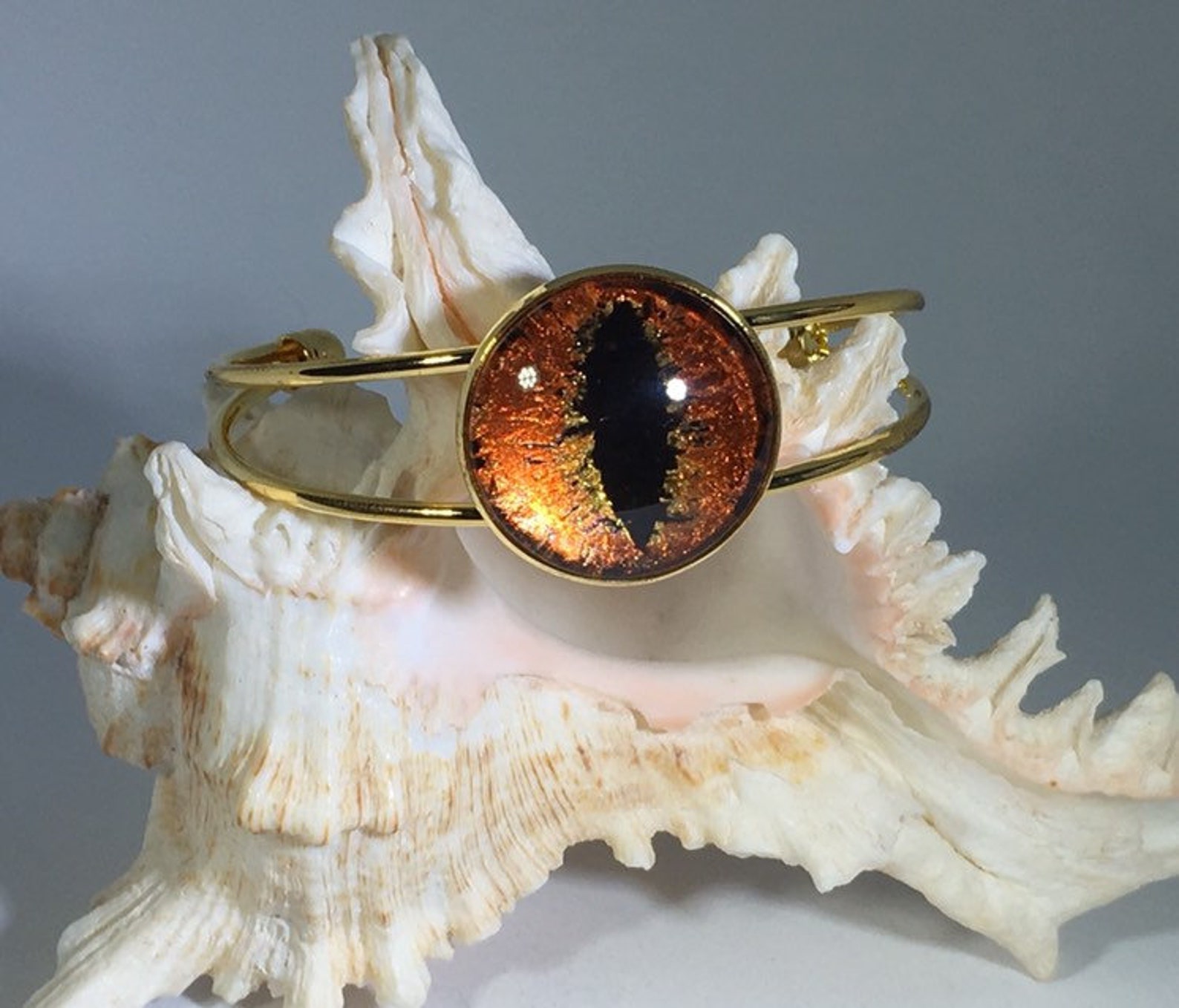 Dragon Eye Bracelet Cuff, Hand Painted Dragon Eye Etsy