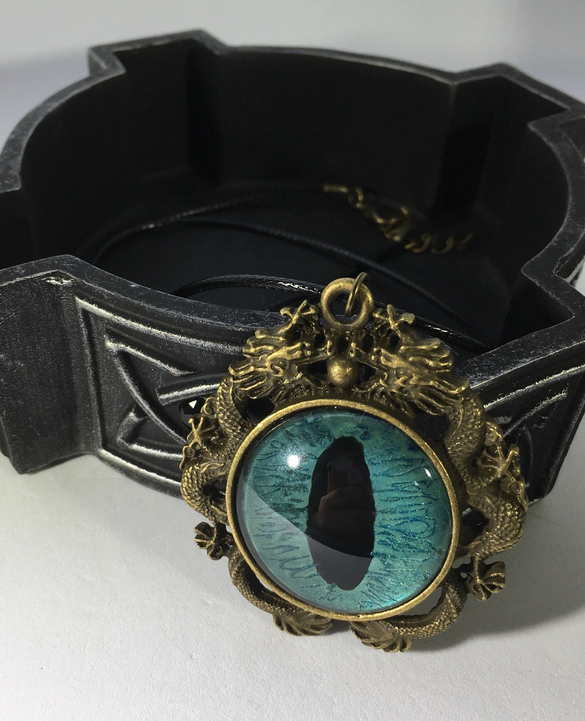 Handgemaltes grünes Drachenauge bemaltes Auge bronzefarbene | Etsy