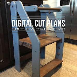 Kids folding tower for learning - Digital cut plans