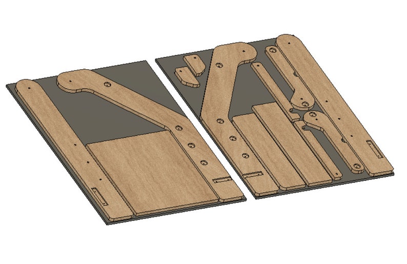 Kids folding tower for learning - Digital cut plans image 2