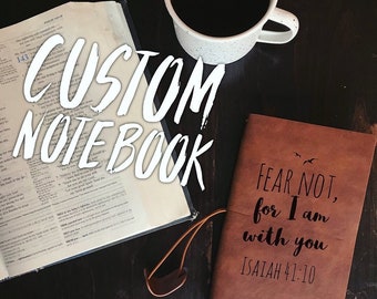 Custom Engraving Leather Refillable Notebook