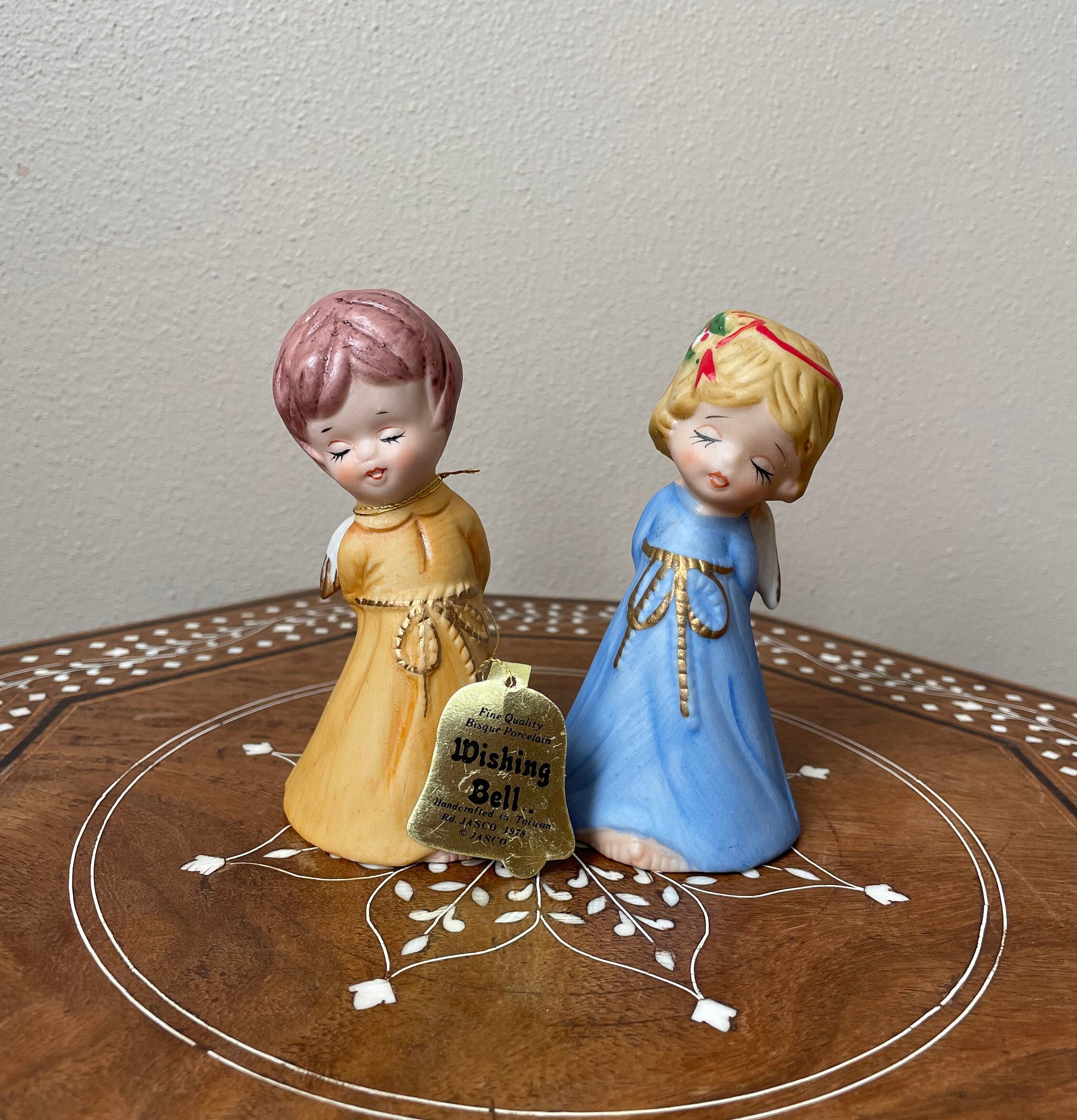 【アナベルさま】old pottery ❀ 可愛い振り向き姿の シマリスさん Vintage Retro Sleigh Bell Bistro Winking Santa Face JUMBO Ceramic