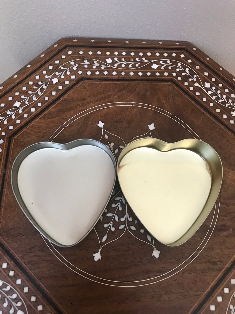 Vintage Enesco Heart Shaped Tin