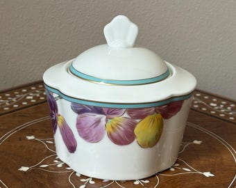 Vintage Mikasa ‘Blossom Festival’ Covered Sugar Bowl Japan AL007