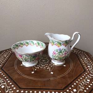 Vintage Royal Albert Creamer And Sugar Set Loyalty