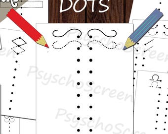 Brain Gym with Dots Worksheets: Focus, Coordination, Balance (PDF Printable)