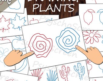 Brain Gym Easy Drawing Worksheets for Kids, Preschool Activity Printable, Fine Motor Skills Development