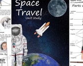 Space Travel Unit Study: Watercolor Posters & Diagrams (PDF Download)