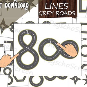 Neuro Play Sheets for kids | GREY ROADS PDF | Brain Boost | Dual Hand Printable Coordination Worksheets | Tracing Lines | Cognitive Play