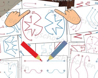 Brain Gym Worksheets for kids: Dual Hand Coordination, Balance, Focus - PDF Printable