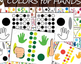 Brain and Finger Gym Printable for Kids: Colored Dual Hand Coordination Worksheets (PDF Download)