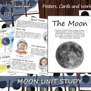 Mond-Studium: Hauptschule Naturkunde, Mondzyklus-Aktivitäten (PDF Download)