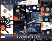 Solar System Printable Activity: Homeschool Space Unit (PDF Download)