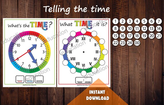 Horloge d'apprentissage en bois Horloge d'enseignement colorée Horloge en  bois Jouet horloge d'apprentissage Temps éducatif Jouet avec temps  numérique Apprentissage Enfants Salle de jeux familiale