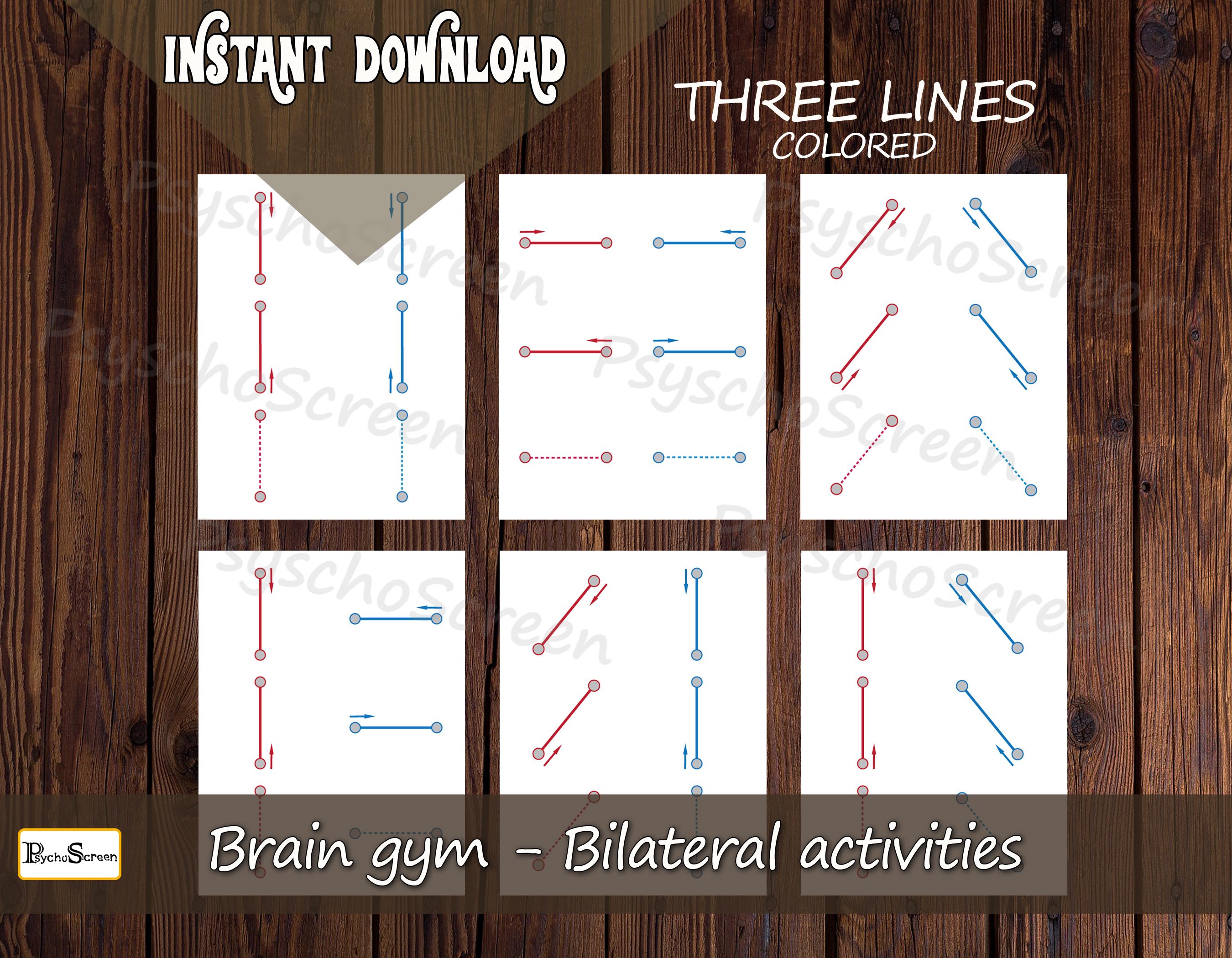 Brain Gym Drawing Worksheets, Preschool Bilateral Activity, Learning ...