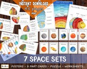 COSMOS UNIT STUDY: 7 Educational Solar System Printables, ideal for science lover
