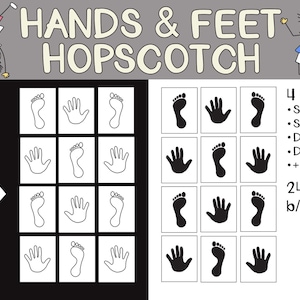 Hands & Feet Hopscotch: Kids Activity Game (Digital Download)