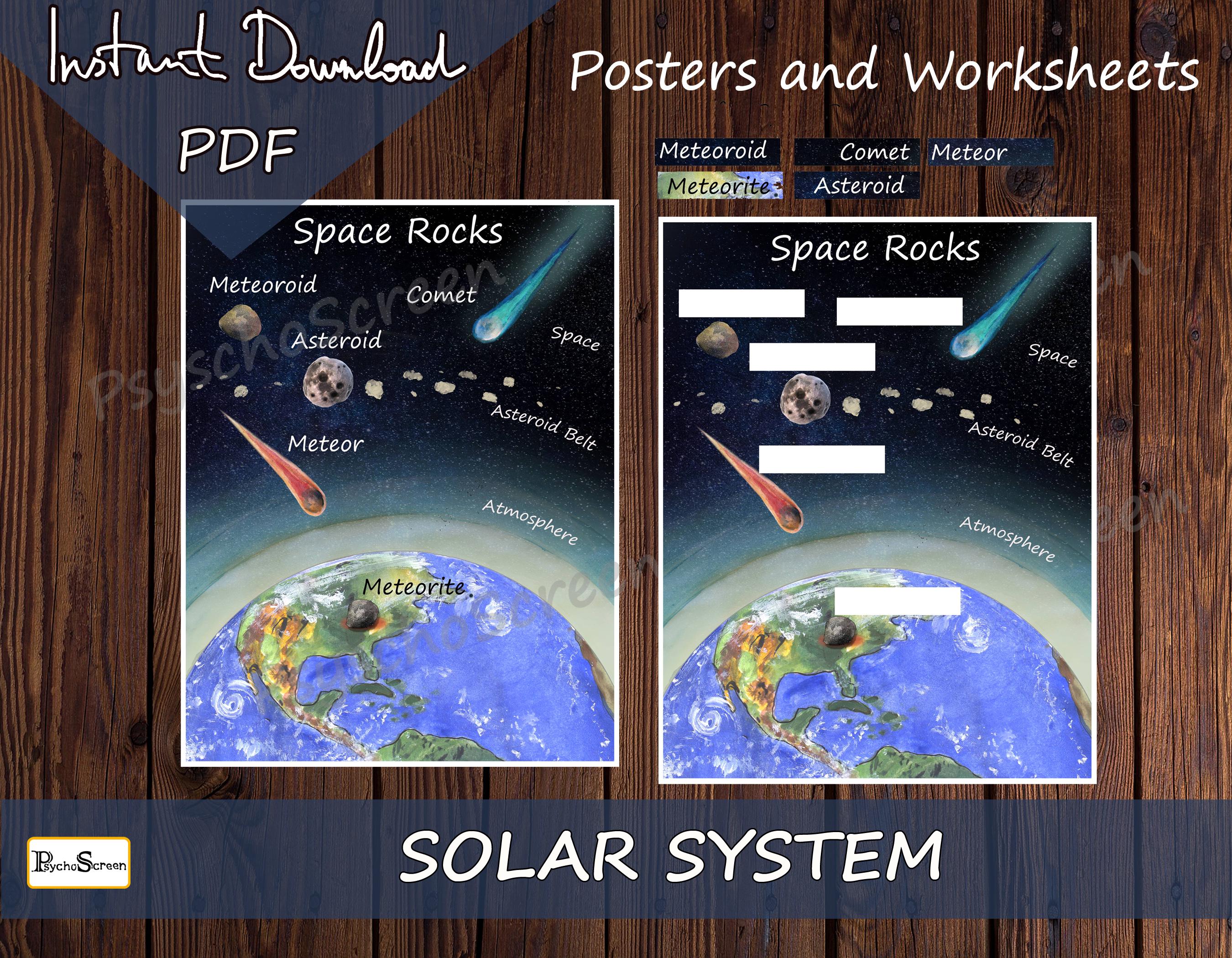Solar System Printable Activity Pack for Kids, Homeschool Space Unit ...
