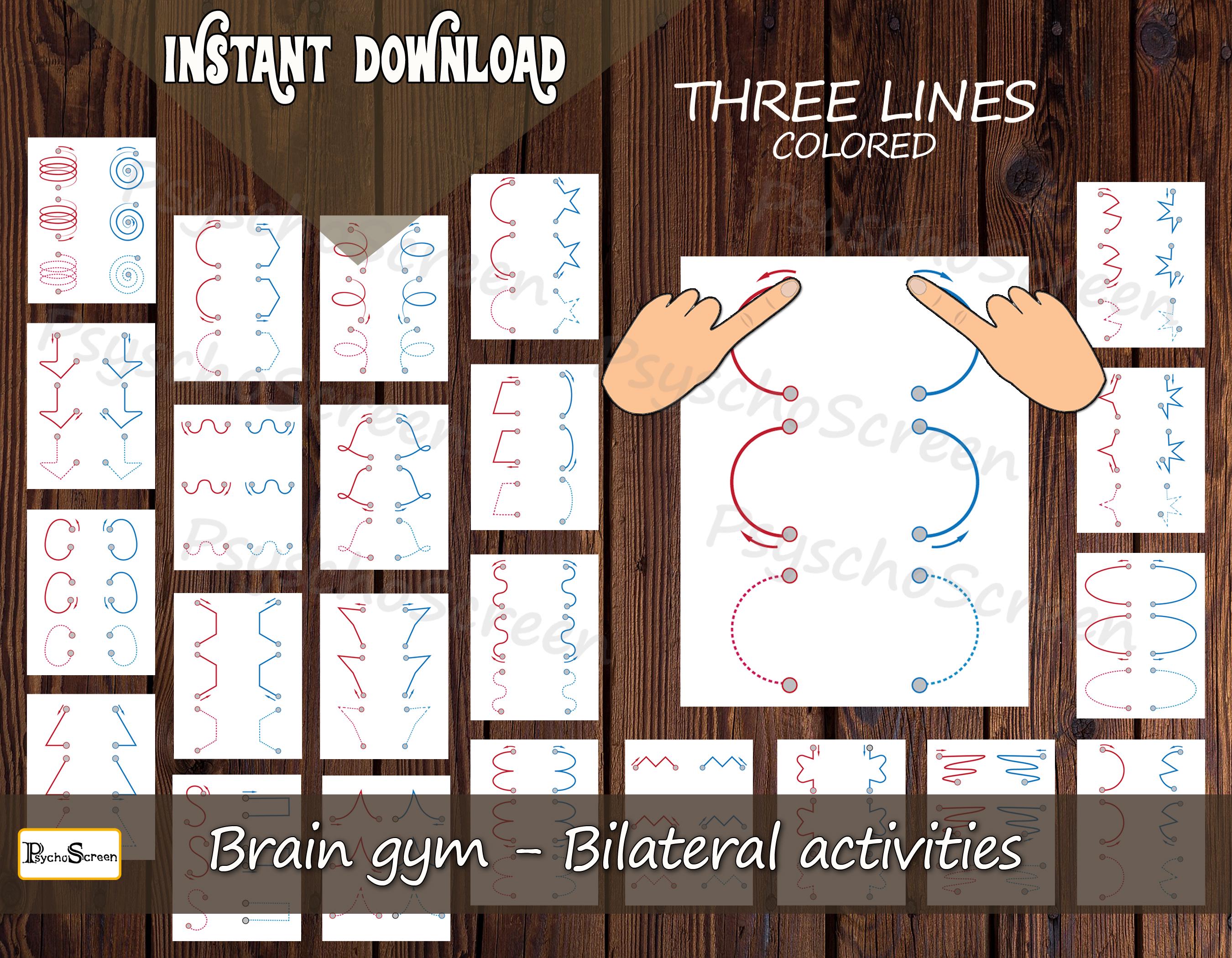 Bilateral Drawing.pdf Brain Gym Drawing Worksheets, Preschool Bilateral Activity, Learning ...