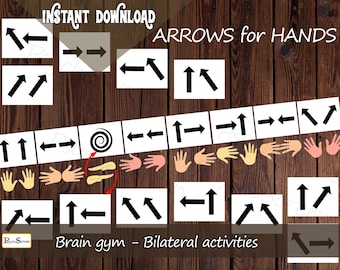 Brain Gym Preschool Worksheets for Kids, Hand Eye Coordination Development, Printable Learning Activities