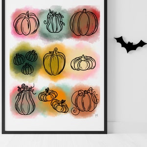 Herfstgeïnspireerde pompoenen en jack-o-lanterns