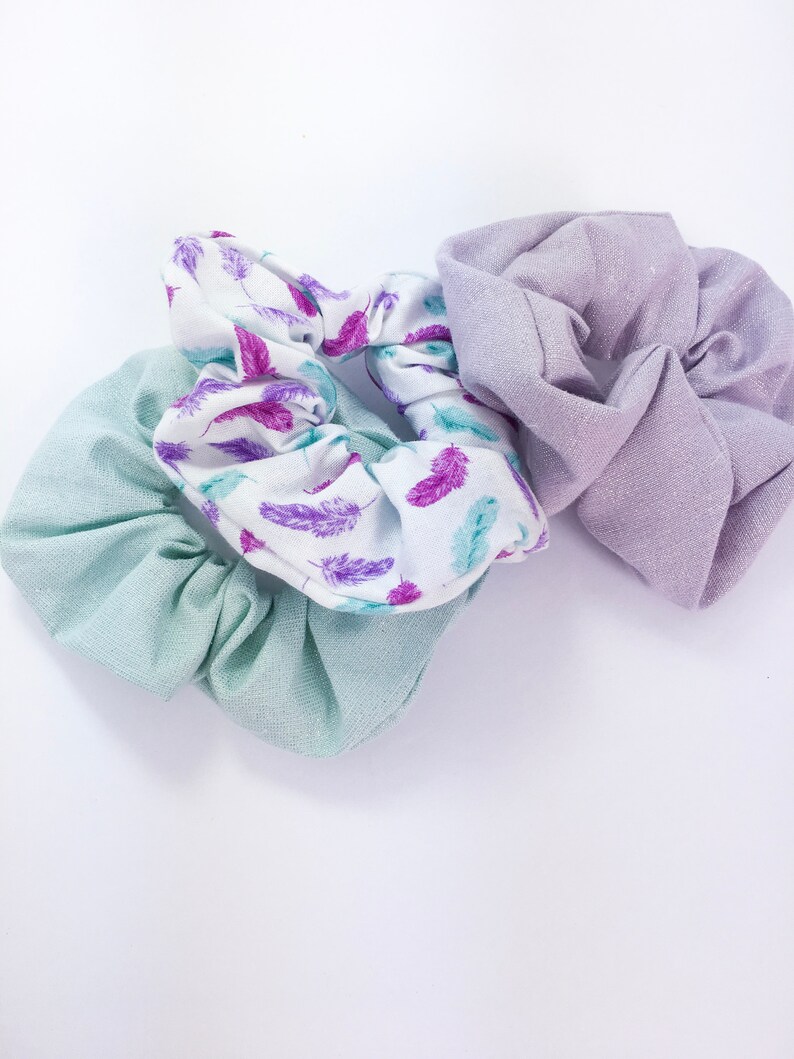 New Purple Scrunchies Scrunchies Messy Bun Kids Scrunchies Top Etsy