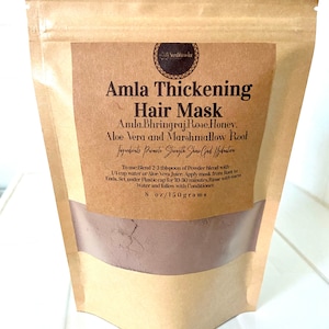 Amla and Bhringraj Ayurvedic Thickening Hair Pack | Amla Hair Growth Mask | Vitamin C Hair Mask |Alopecia Hair Mask| Hair Mask