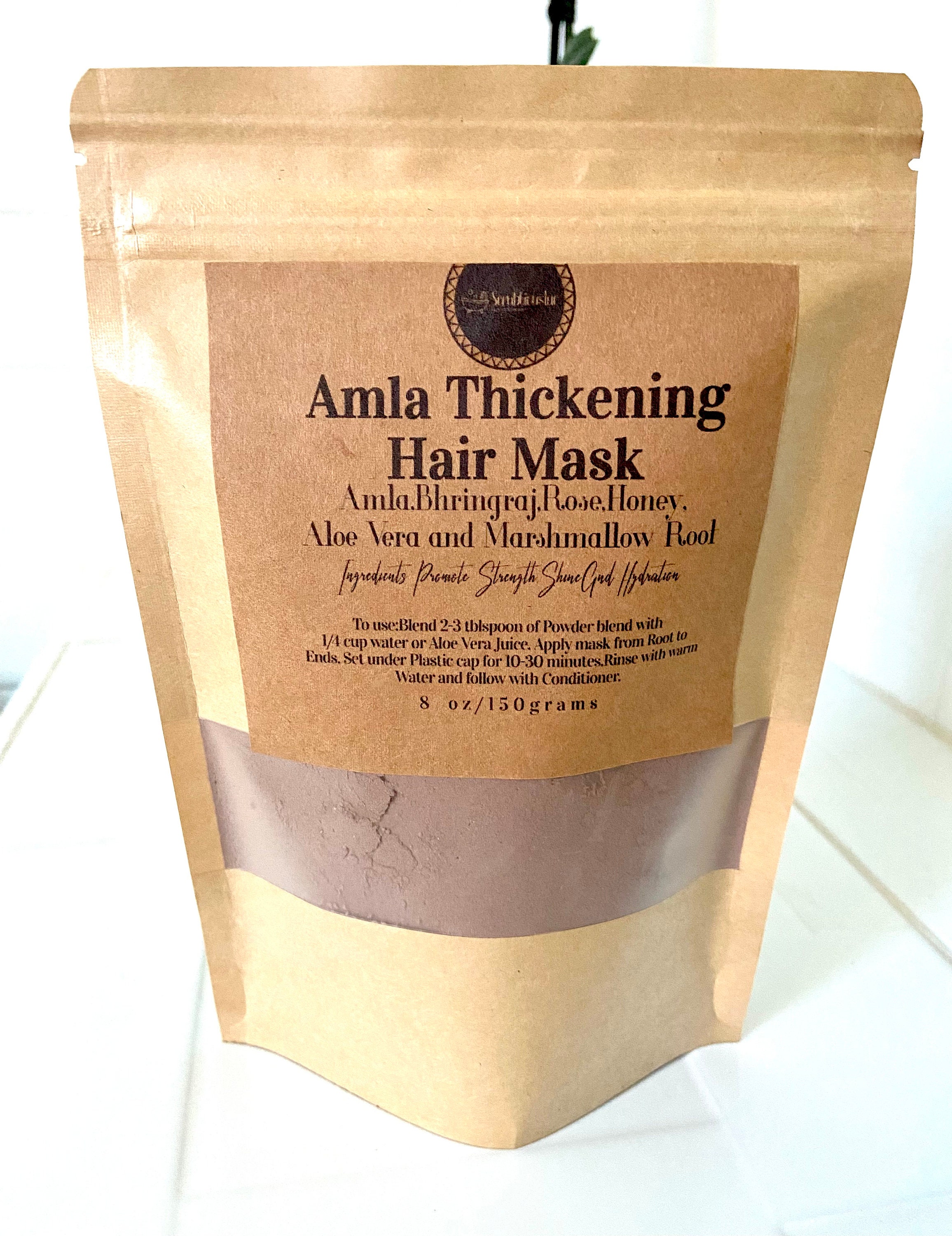 Buy Amla and Bhringraj Ayurvedic Thickening Hair Pack Amla Hair Online in  India - Etsy