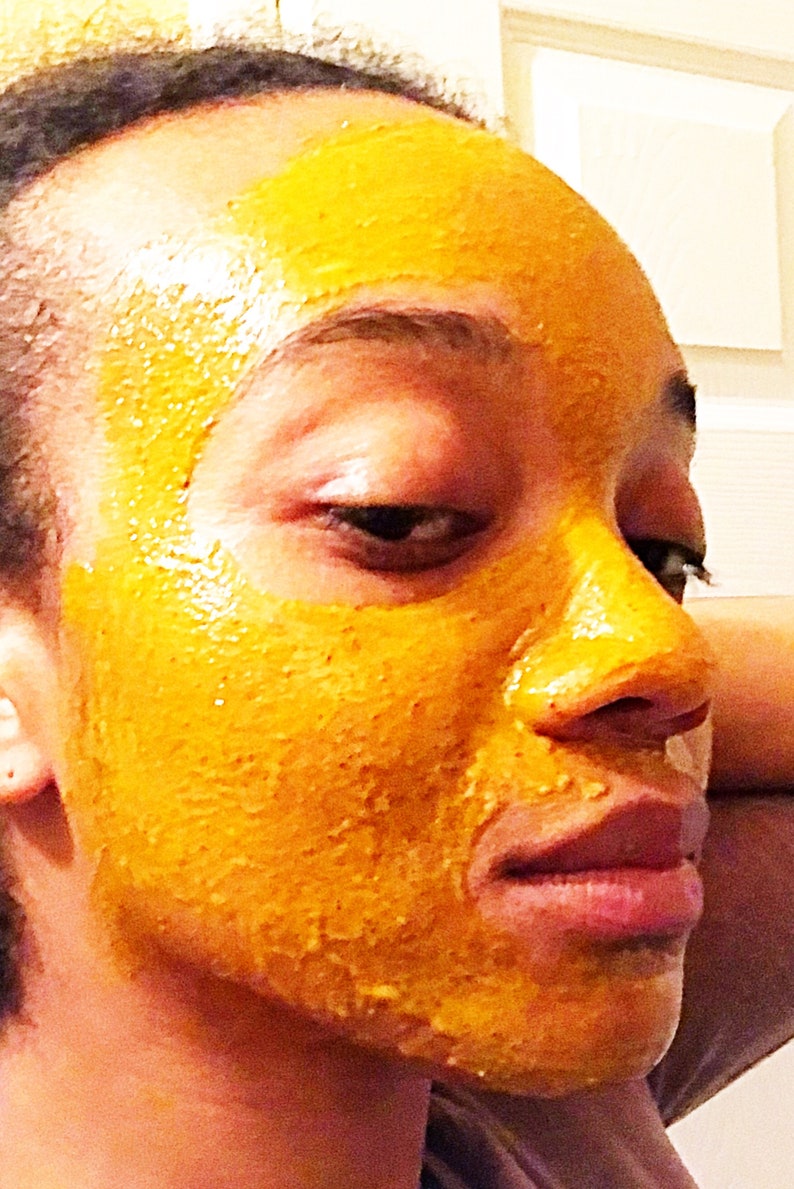 Turmeric Coconut Milk Facial Skin Brightening Mask Turmeric Etsy