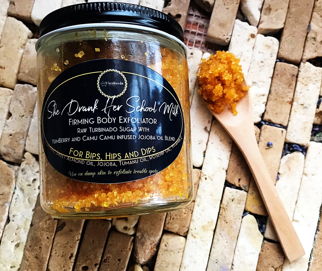 Turmeric Sugar Body Polish/skin Firming Sugar Scrub/ Raw Sure Body