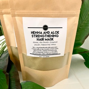 Henna and Aloe Strengthening Hair Mask | Henna Hair Gloss |Ayurvedic Strengthening Hair Mask | Henna Hair Mask|Ayurvedic Haircare Alopecia