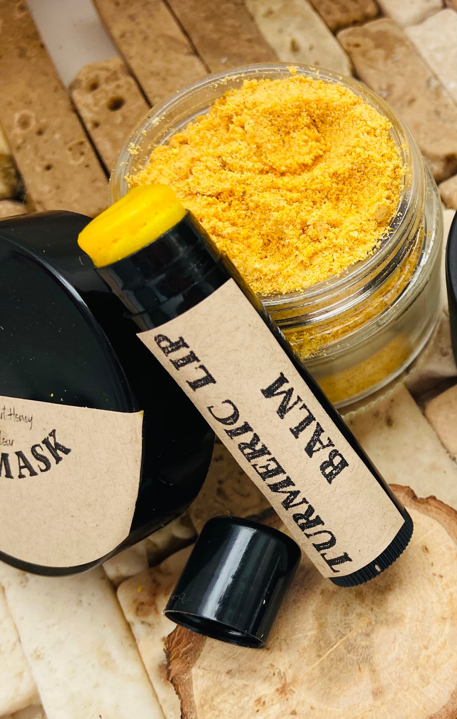 Turmeric Lip Balm Lip moisturizer Honey Lip Balm Etsy