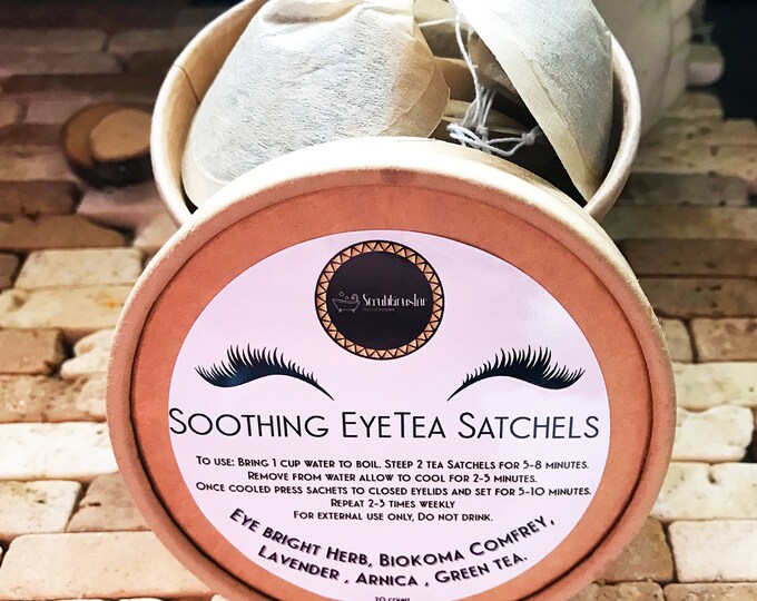 Soothing Eye Tea Satchels/instant Recovery Eye Tea/mothers Day Gift/ in Home Spa Treatment/gifts