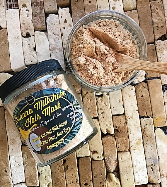 Banana Milkshake Hair Mask/ Banana Deep Conditioner/ Coconut Etsy